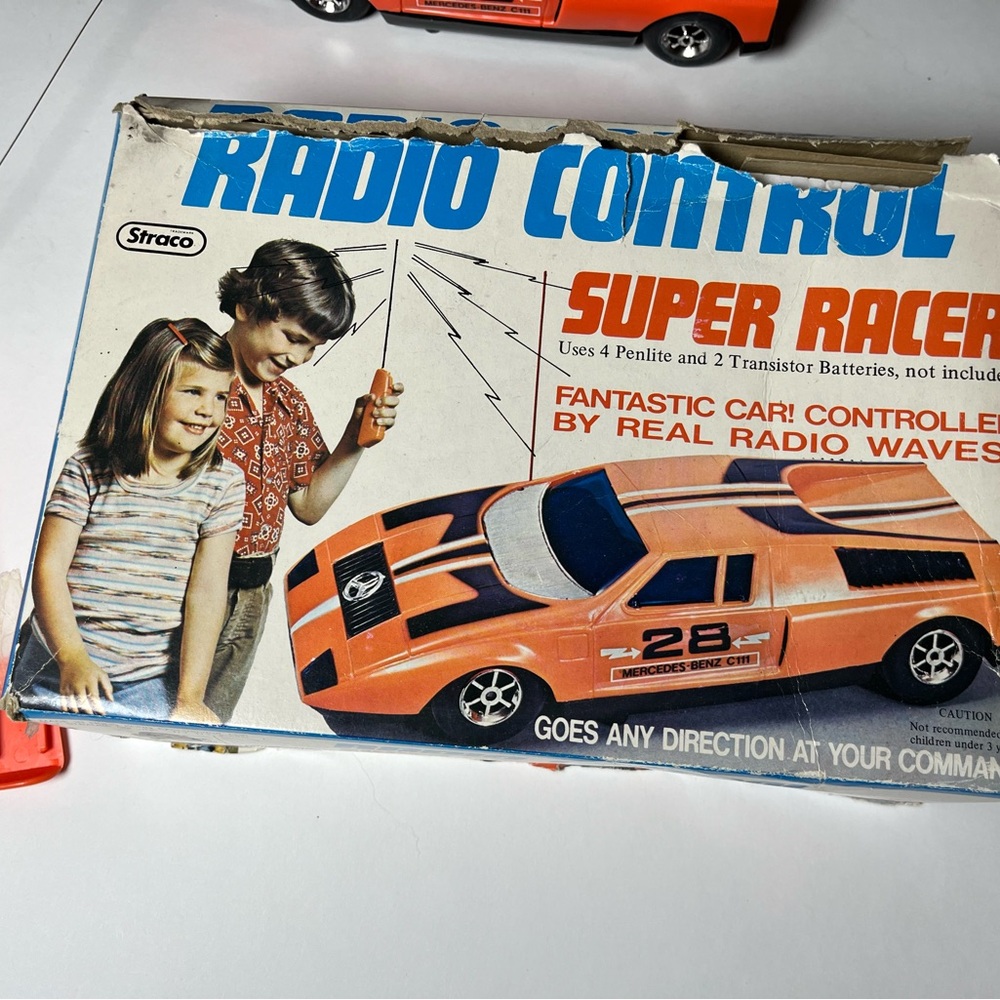Vintage radio controlled super racer Mercedes car!
